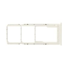 SIM Micro SD Card Tray Dual for Samsung Galaxy A02 White Replacement Repair Part