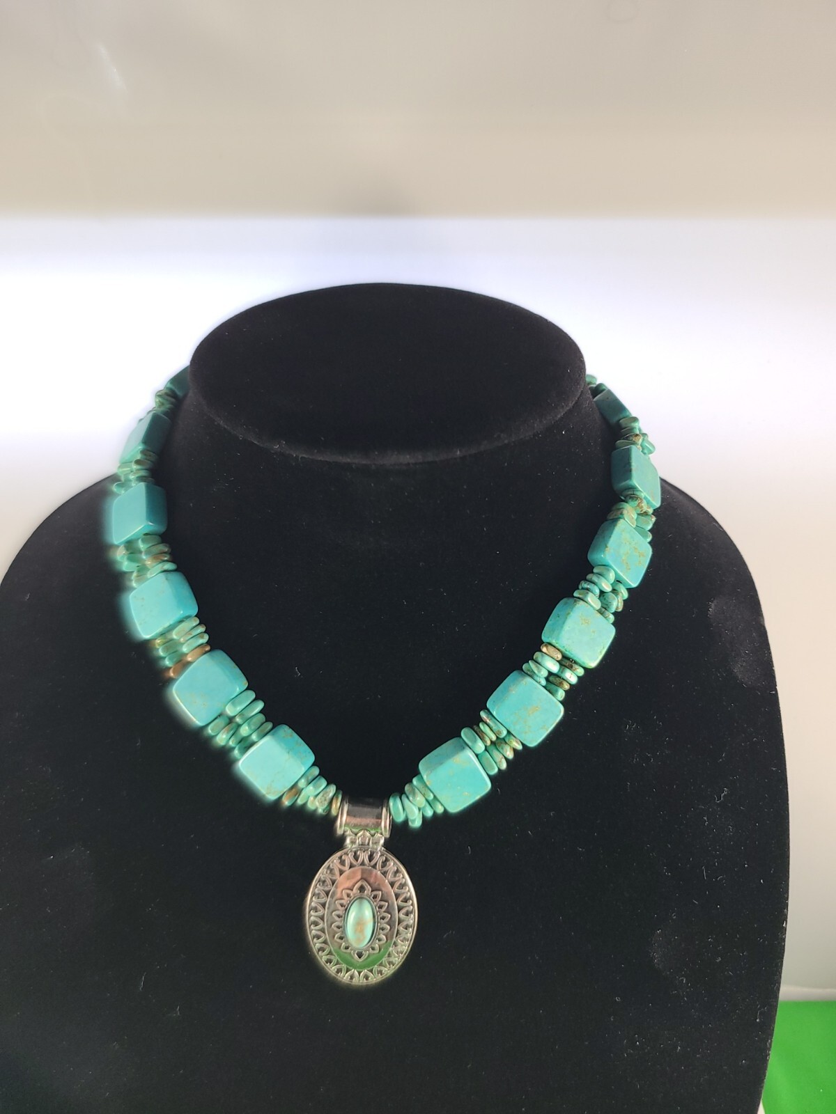 306 Gram '2 Sided' Santo Domingo Turquoise Necklace 306 Gram '2 Sided' Santo Domingo Turquoise Necklace