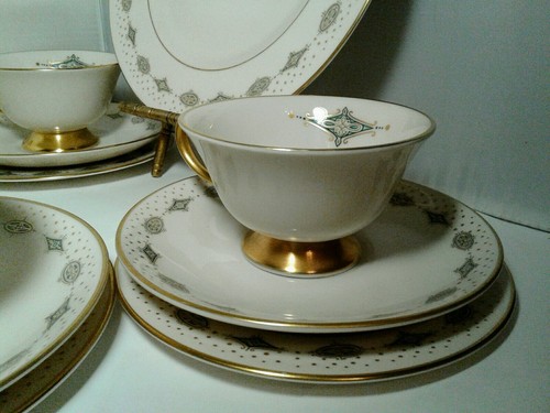 Lote De Colección Gorham Flintridge China 13 piezas Patrón Azul TAZAS PLATILLOS PLATOS PAN - Imagen 2 de 12