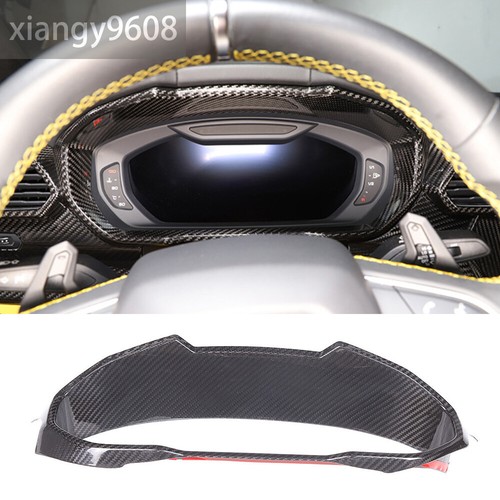 For L@mborghini URUS 2018-2021 Real Carbon Fiber Dashboard Panel Instrument Trim - Bild 1 von 12
