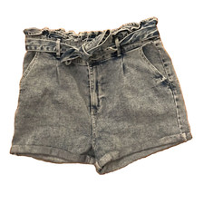 Wild Fable Hi-Rise Denim Paper bag Jean Shorts Womens Size Large Belted