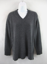 Magaschoni Women's 100 Cashmere V-Neck Pullover Sweater Size S K306