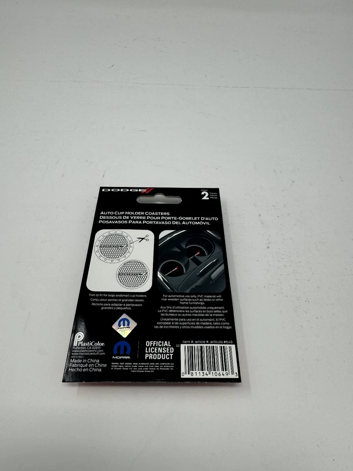 Auténticos accesorios Dodge coche, truk y SUV 2 portavasos de viaje posavasos Dodge Foto 2 de 2