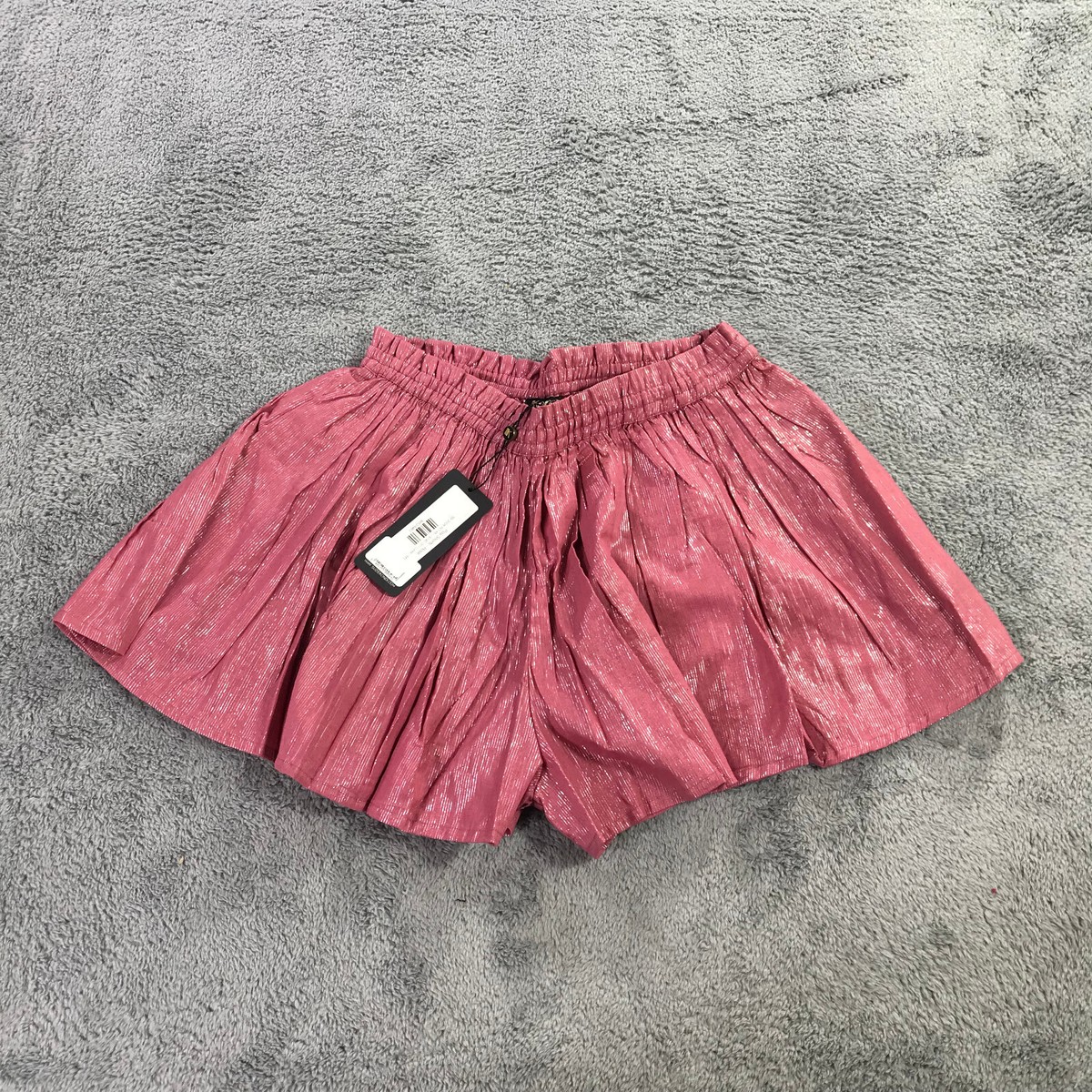 パンツ [ Mardi Merceredi ] KNIT SHORTS ROSE Alanis - Vintage Rose - Rose viscose shorts for children. - Molo
