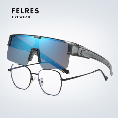 Tr90 Men Women Fit Over Wrap Around Polarized Sunglasses  display picture 1