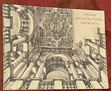 Italian Architectural Drawings (1966 / The Smithsonian Institution / Softcover) 