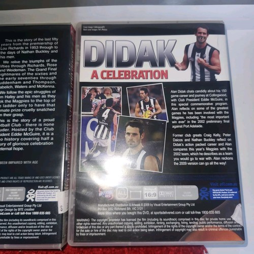 Collingwood Magpies AFL Pants Darren Milane Story Didak A Celebration - Picture 6 of 9
