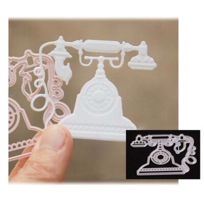 metal cutting dies mold Retro phone Scrapbook paper craft blade punch stencils