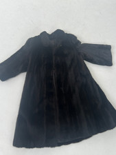 Long Black REAL Mink Coat Vintage, Excellent Condition , FREE Tan Mink Stole
