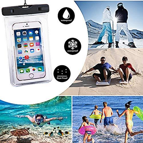 Upgraded Universal Waterproof Case, 2 Pack Waterproof Phone Pouch Black&White - Picture 4 of 7