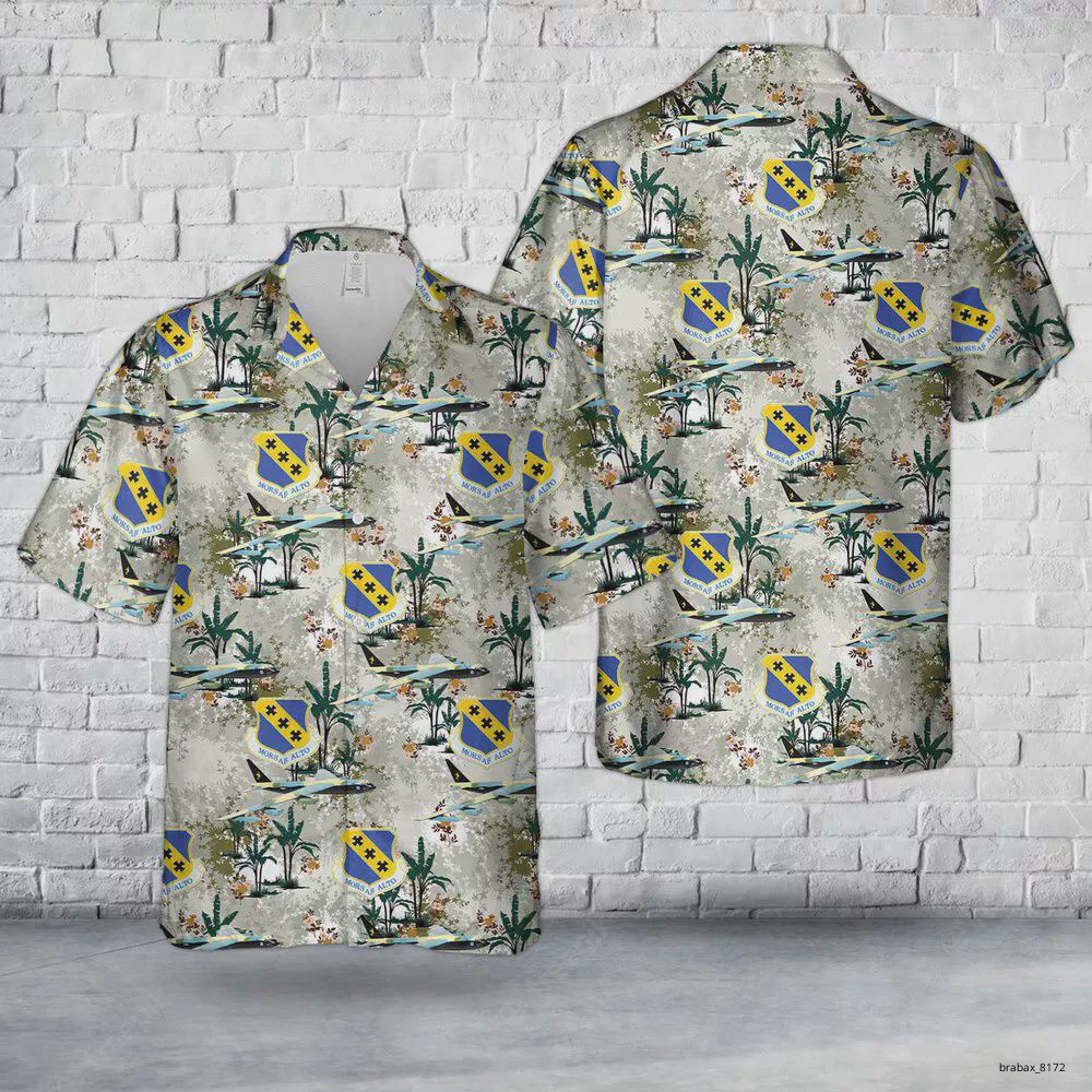 Air Force 7th Bomb Wing ‘City Fort Worth’ Carswell, 1974 B-52 Hawaiian Shirt