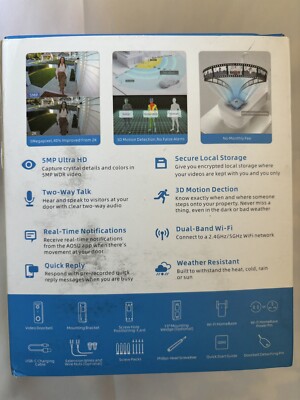 AOSU Doorbell Camera Wireless 5MP HD 2.4/5 GHz WiFi Video Doorbell