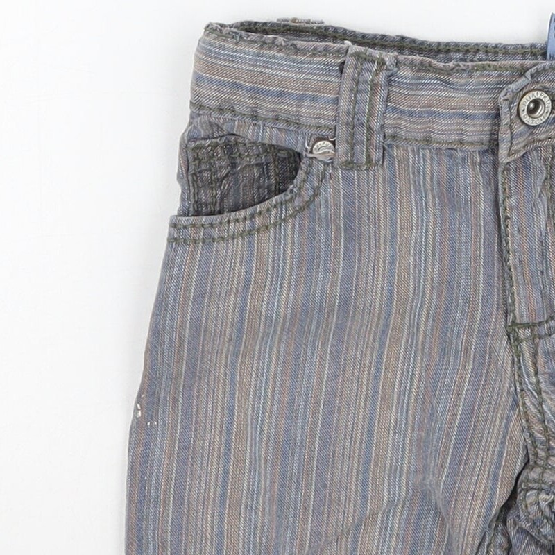 Pumkin Patch Boys Blue Striped Cotton Blend  Jeans Size 12 Months image 9