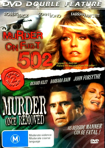 Murder On Flight 502 DVD + Murder Once Removed - MOVIE DOUBLE - Mystery Thriller