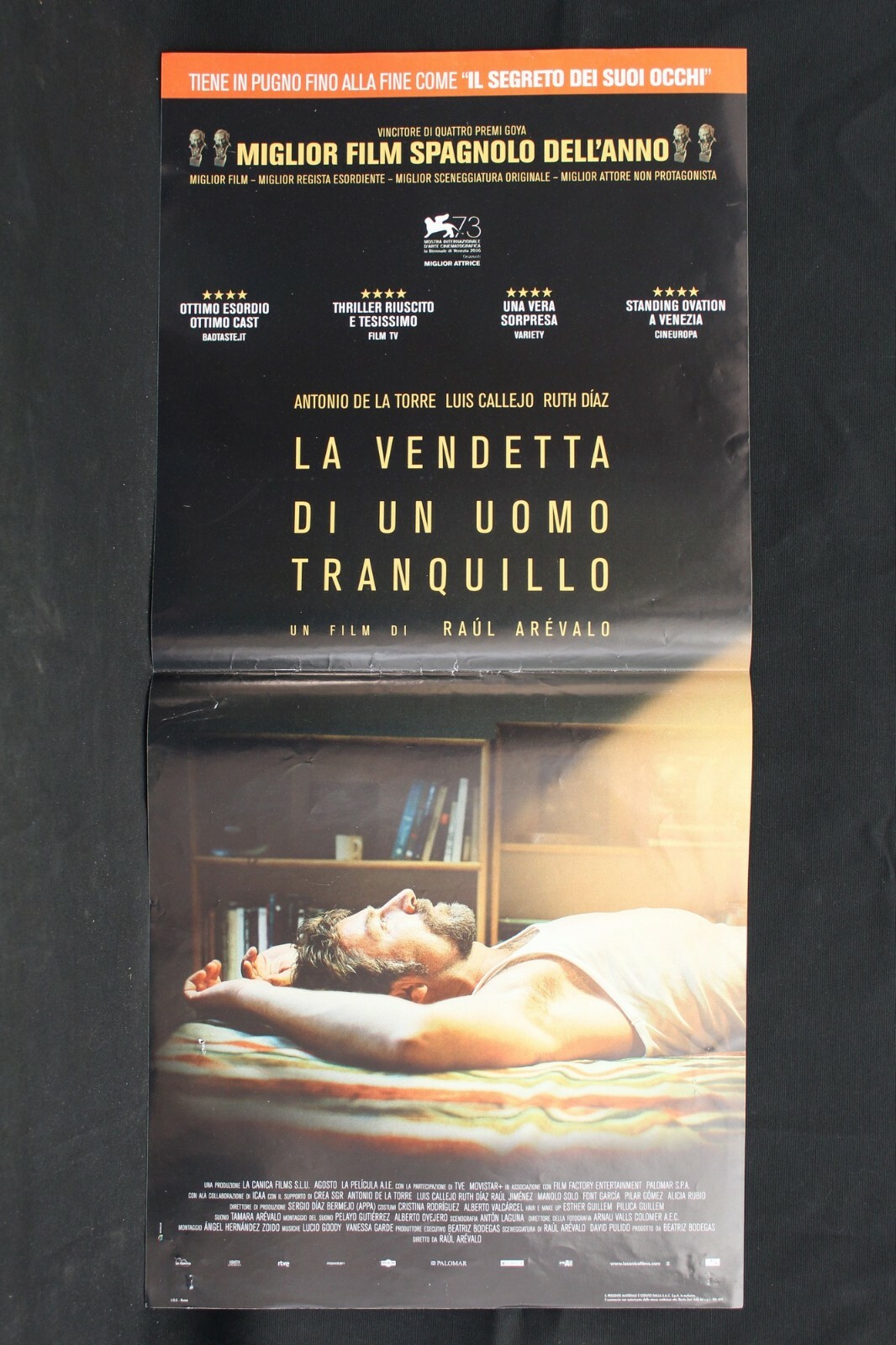 Locandina originale film La Vendetta di un uomo tranquillo (2016) - Regia di Raúl Arévalo