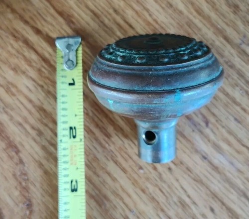 Antique Solid Brass Gilded Victorian Door Knob Art Noveau Reclaimed Salvage - Picture 17 of 17