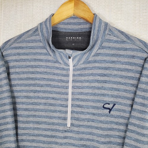 DUNNING x SAND VALLEY WISCONSIN Sz Large Mens 1/2 Zip Windshirt Soft Modal Golf - Picture 11 of 14