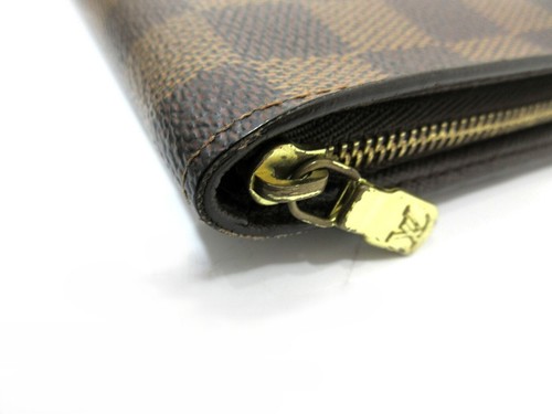 Auth Louis Vuitton Damier Porte Monnaie Zip N61728 Long Wallet Great 108886 - Picture 4 of 9