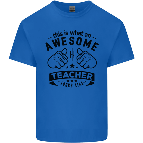 Awesome Teacher Looks Like Teaching Funny Mens Cotton T-Shirt Tee Top - Picture 21 of 101