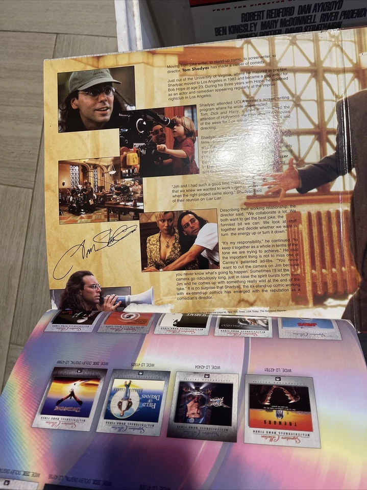 Liar Liar (1997) 2 Laserdisc LD Movie Signature Collection Jim Carrey Universal  Foto 2 de 4