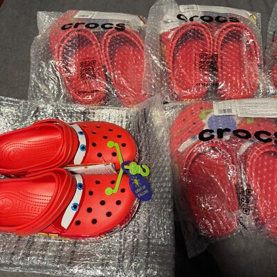 Disney Crocs Adult Cars Lightning McQueen Clogs LED Light Up