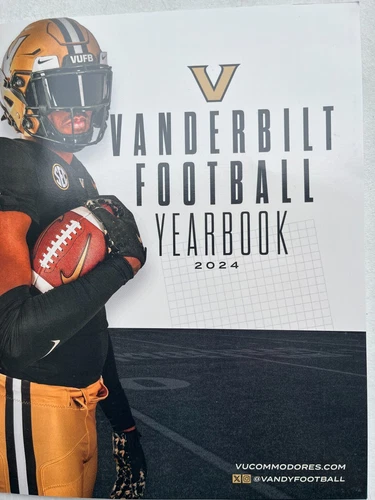 2024 OFFICIAL VANDERBILT FOOTBALL GAMEDAY NCAA PROGRAM - Picture 1 of 1