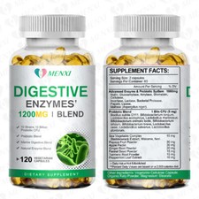 120 Digestive Enzymes Prebiotic  Probiotics Gas, Constipation  Bloating Relief