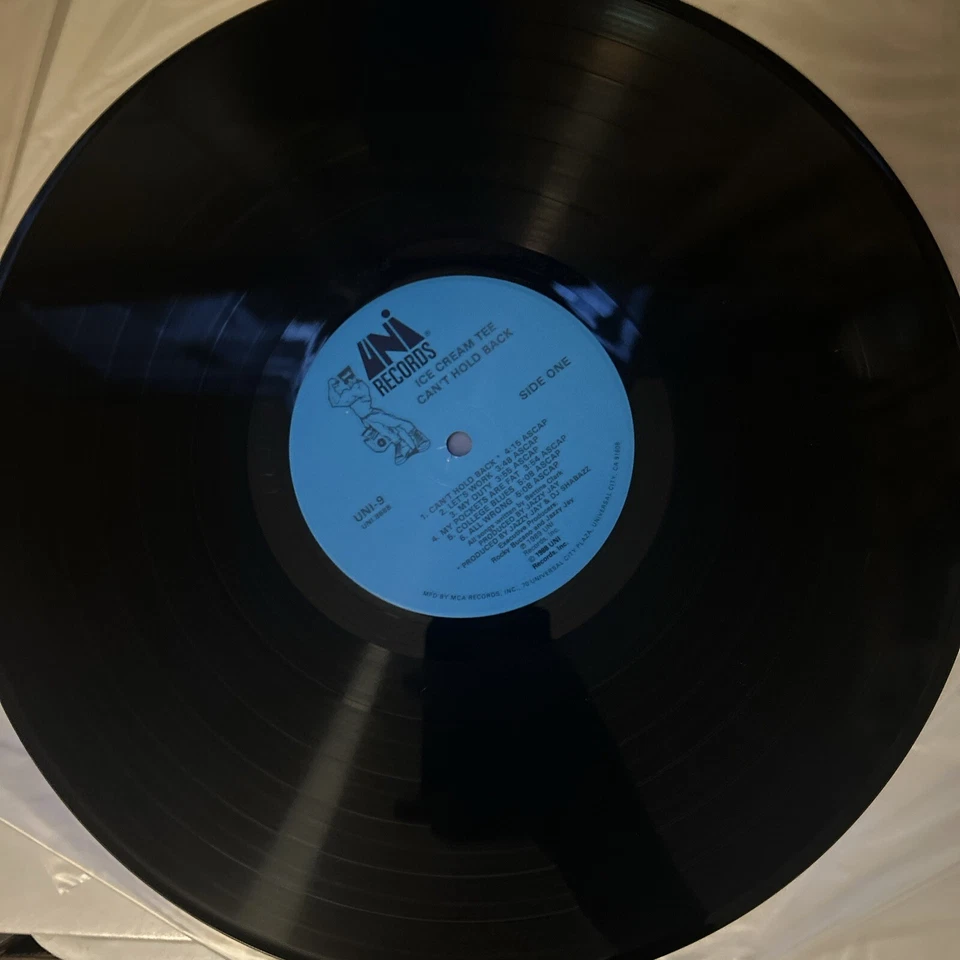 Ice Cream Tee Cant Hold Vinyl Lp Promo 1989 Old-School Hip Hop Uni Records Vg+ - Image 2 of 4