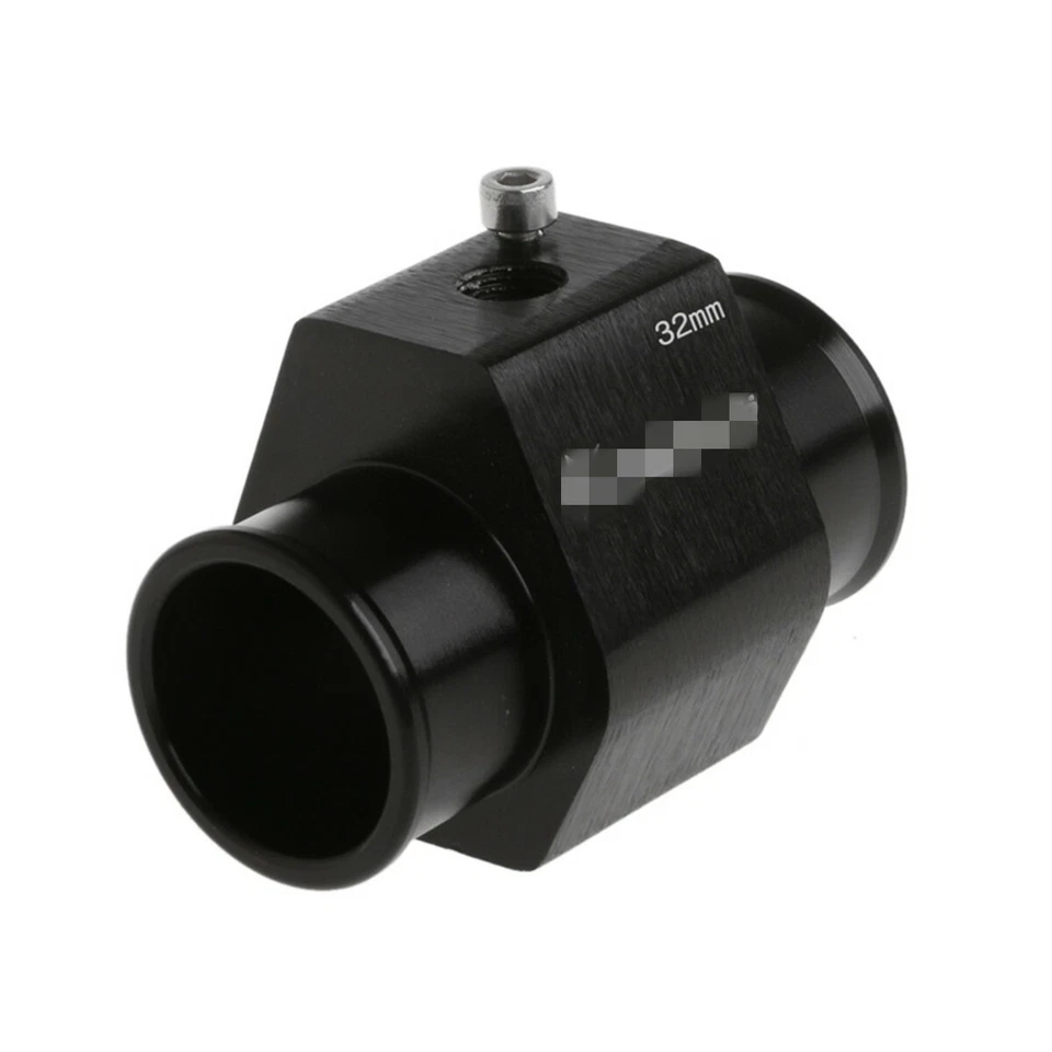 32MM Black Water Temp Temperature Gauge Radiator Hose Pipe Sensor Adaptor 1pcs - Image 4 of 4