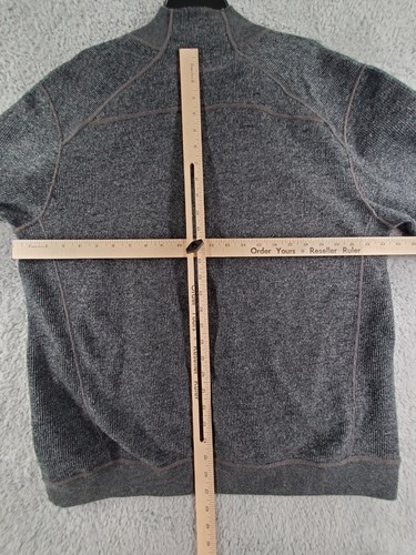 Tommy Bahama Mens Sweatshirt Large Grey Pullover Reverseable Classic Normal Gorp - Imagen 11 de 13