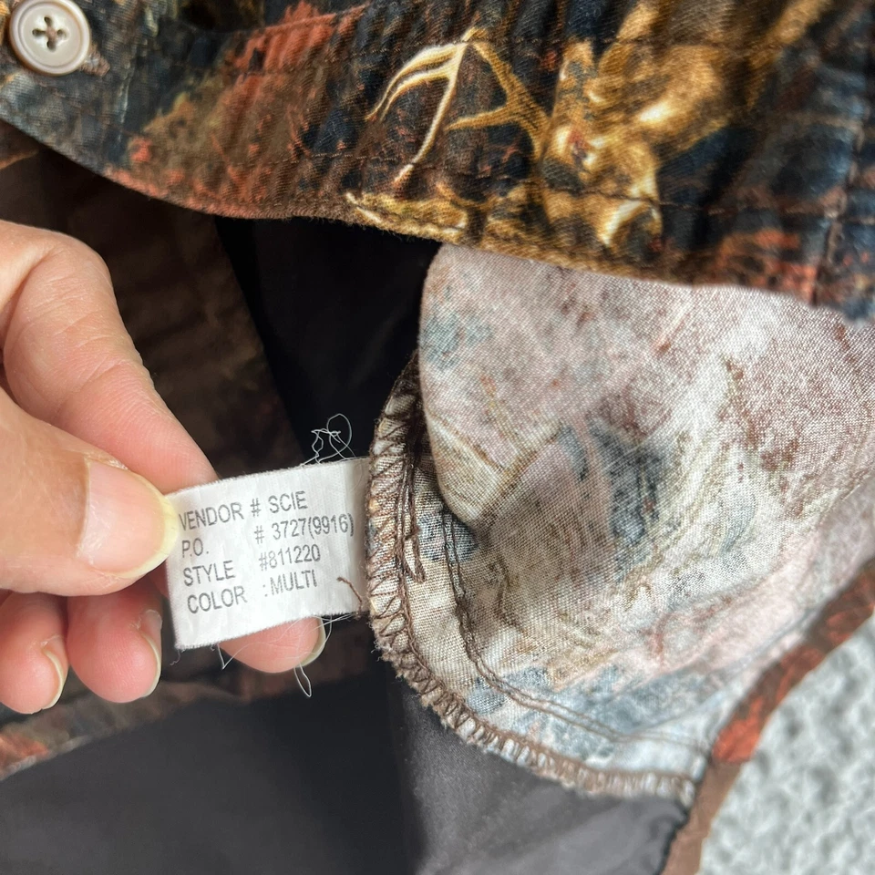 Legendary Whitetails Shirt Mens 2XL XXL Brown Button Up Faux Suede Buck Outdoor - Image 4 of 4