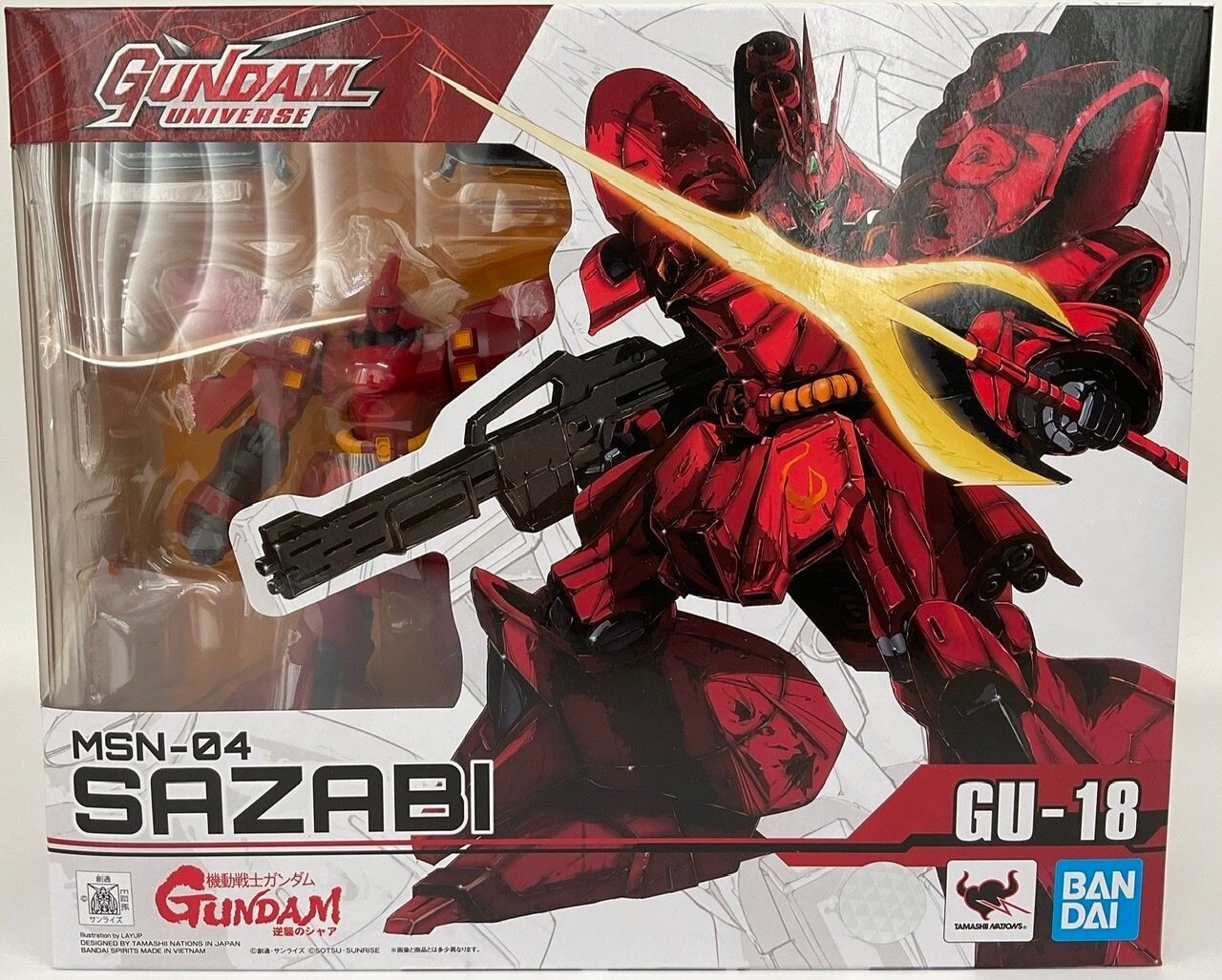 Gundam Universe MSN-04 SAZABI Action Figure Tamashii Nations Bandai GU-19