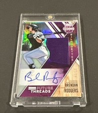 2017 ELITE EXTRA EDITION BRENDAN RODGERS SILHOUETTES PURPLE PATCH AUTO RC #01/10
