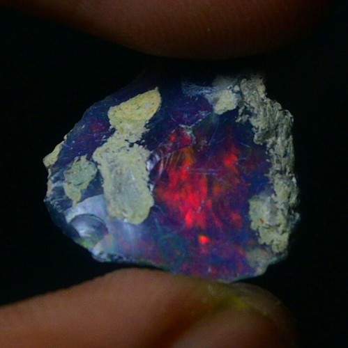 Black Opal Rough 4.70 Carats, Smoked Ethiopian Welo Opal Rough, Fire Opal Raw