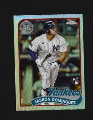 2024 Topps Chrome Jasson Dominguez 1989 Insert 89CB-12 New York Yankees  (D)