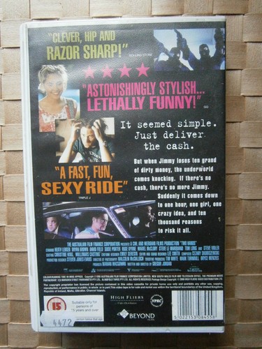 Two Hands Vintage VHS Big Box Ex Rental Australian Classic Heath Ledger - Picture 2 of 3