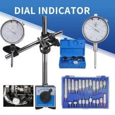 Dial Indicator with Magnetic Base Holder Differential Backlash Gauge 0-1.0 Test