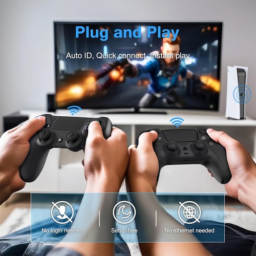 Wireless Bluetooth Controller Adapter for PS4/ PS5/ Switch Pro Controller Black - Picture 2 of 11