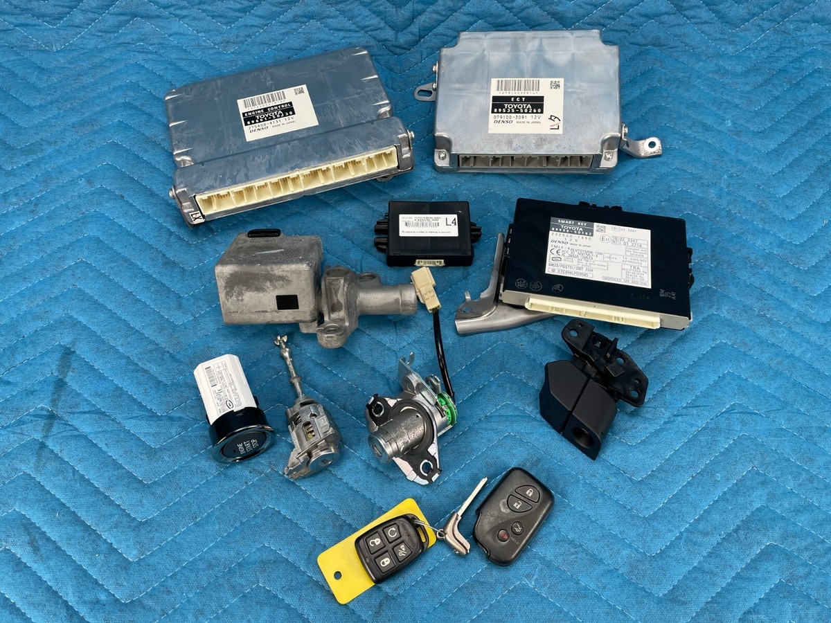 Lexus LS460 AWD ECM ECU ECT Lock Cylinders Key Replacement Set