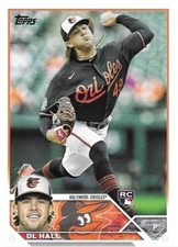 2023 Topps #547 DL Hall Rookie Card Baltimore Orioles