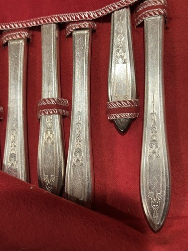 Vintage WM A Rogers AA Heavy Oneida LTD Silverware Set of 6 in Case 26 Pc - Picture 15 of 15
