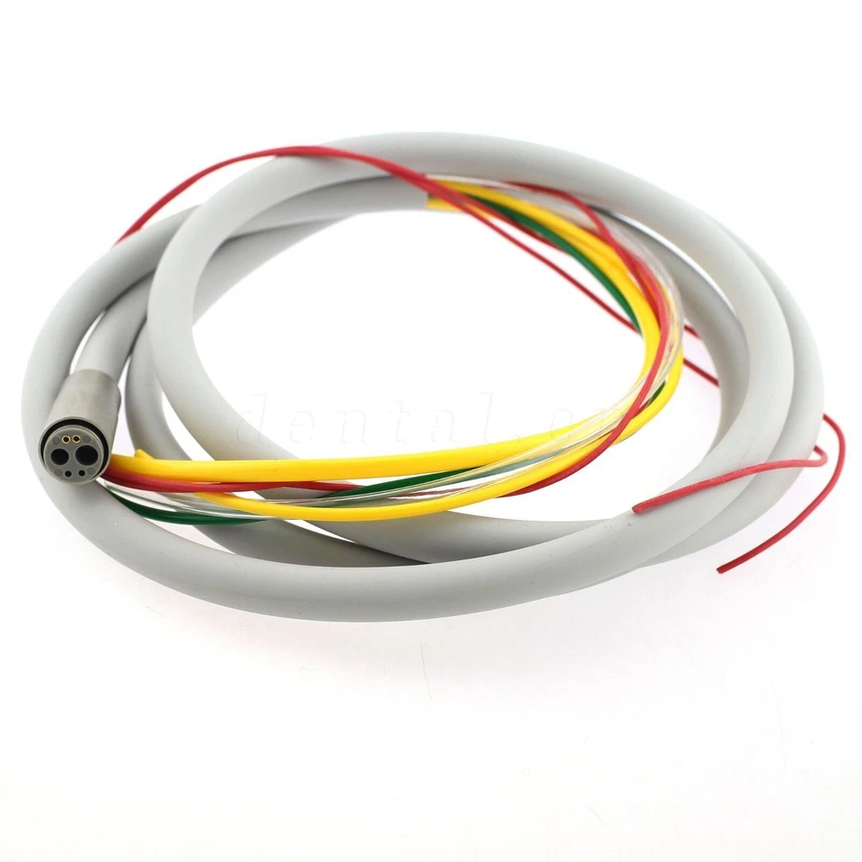 Tubo de mano de turbina de aire dental manguera fibra óptica 6 orificios 4 orificios borde 2 orificios Foto 2 de 4
