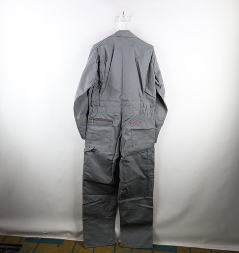 Deadstock Vtg 70s Dickies Mens 42 Tall Spell Out Mechanic Work Coveralls Gray - Picture 15 of 19