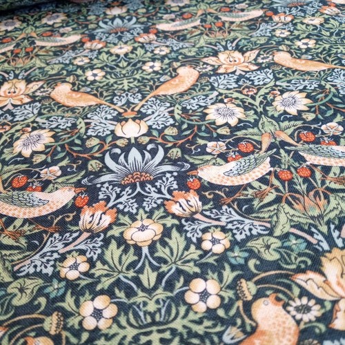 Strawberry Thief William Morris Autumn Cotton Fabric 110cm wide Per Half Metre - Picture 88 of 119
