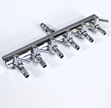 6 Way Fish Tank Air Splitter Control Valve Flow Lever Distributor Aquarium Stain
