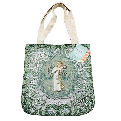 Willow Tree Angel with Shell In My Thoughts In My Heart Tapestry Tote Bag