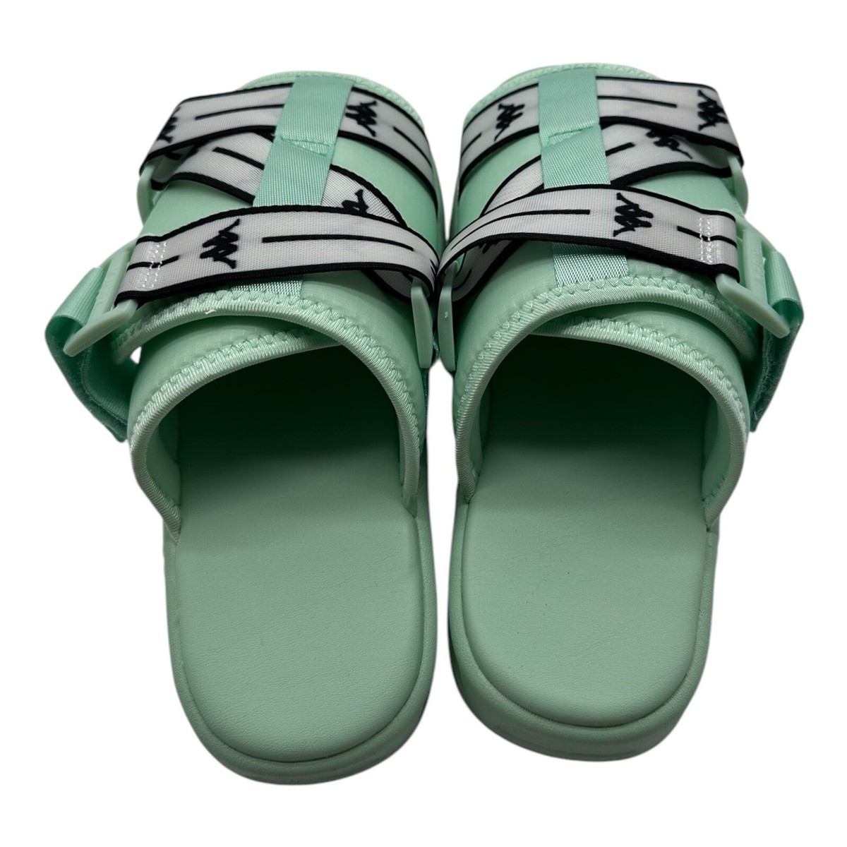 Men’s Kappa Authentic JPN Mitel 2 Sandals Slides Green Jade NWT 31172WW Japanese Streetwear Kappa Authentic Jpn Mitel Slide Sandals  main image 4