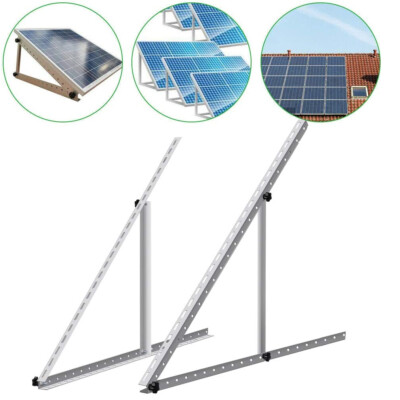 2x PV Halterung 118cm Solarpanel Solarmodul 0°-90° Aufständerung Photovoltaik 0