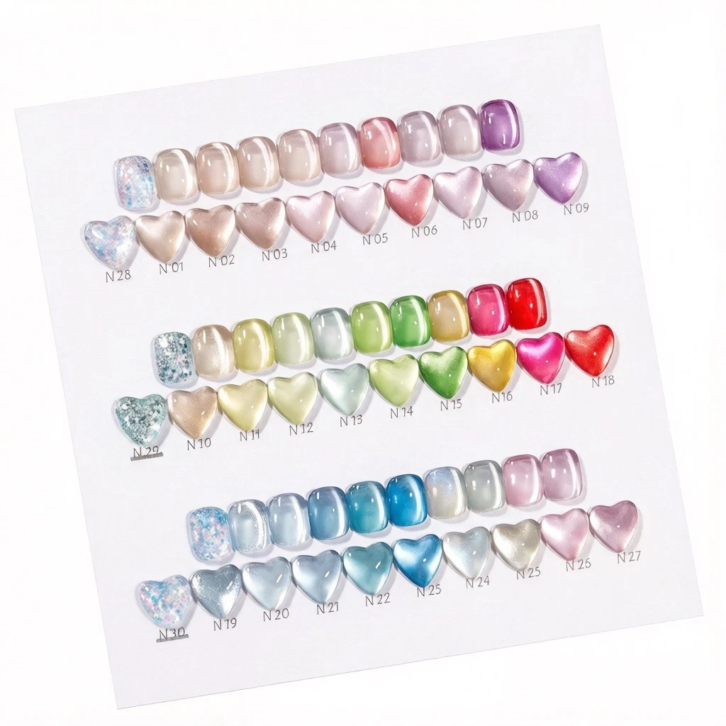 Flower Butterfly Dream Cat Eye Nail Gel Polish, 30 colors