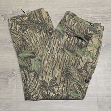 Vintage 90s Liberty Realtree Camo Cargo Pants USA Made Ripstop Hunting XL 42x30